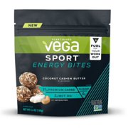 Vega Sport Energy Bites, Coconut Cashew Butter, 4 Servings (5.6oz)