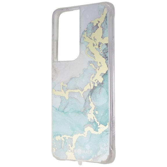 Case-Mate Prints Series Hard Case for Samsung Galaxy S21 Ultra 5G - Ocean Marble