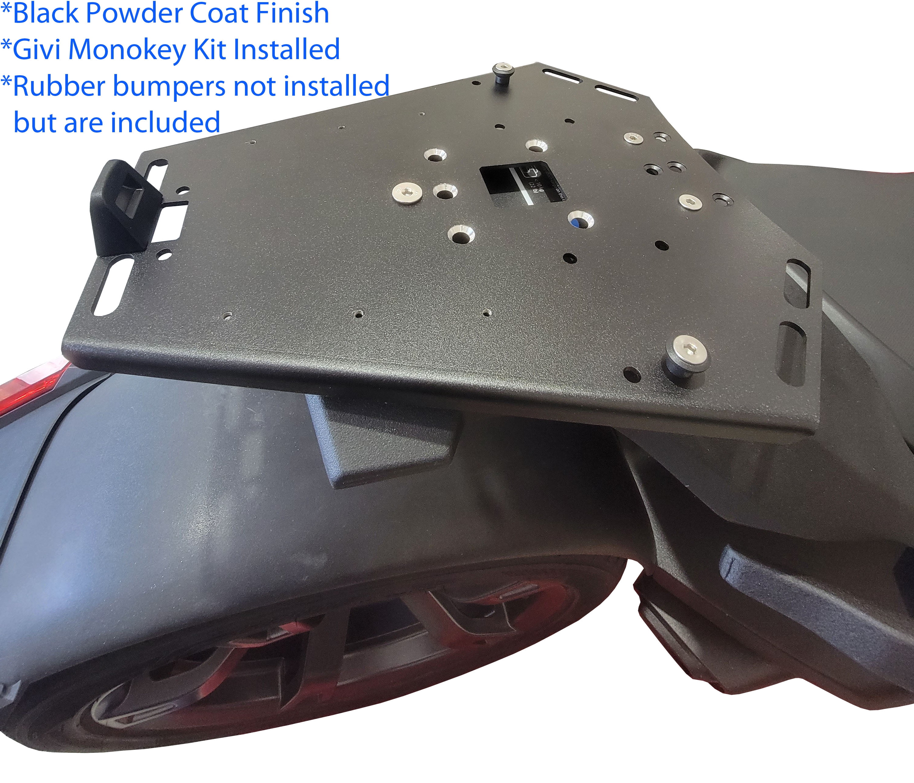 Can Am Ryker Luggage Rack with Givi Kit for use with Max Mount Black