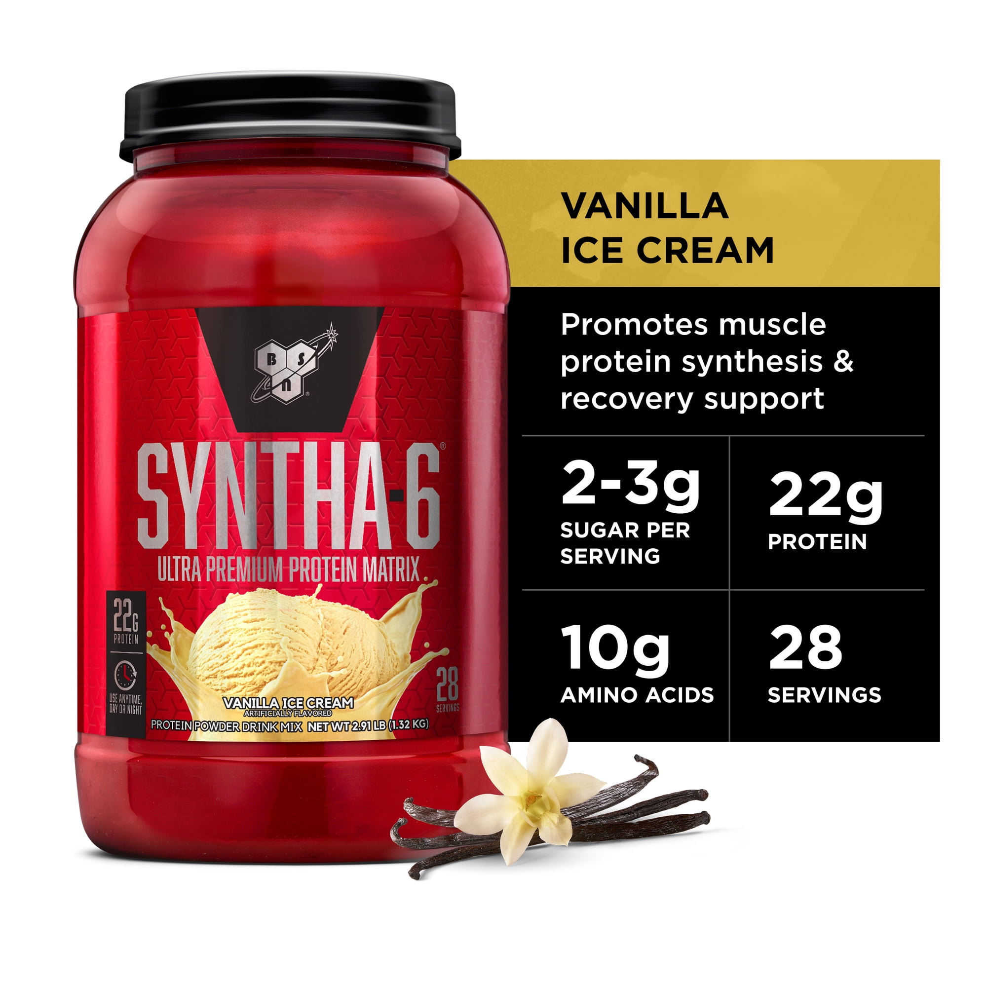 BSN Syntha 6, Vanilla, 2.91 Lb