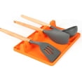 thumbnail image 2 of Resto de cuchara, 2 en 1 utensilios de silicona con almohadilla de goteo para múltiples utensilios de cocina, soporte de cuchara para estufa superior tamaño más grande sin BPA resistente al calor, 2 of 5