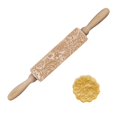 thumbnail image 2 of Generic Rouleau en Bois Embossé avec Motif Floral, Bois, Rouleau, 1 Unité, 2 of 7