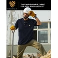 thumbnail image 5 of Men's Loose Fit Heavyweight Short-Sleeve Pocket Work Henley T-Shirt (Regular&Tall), 5 of 8