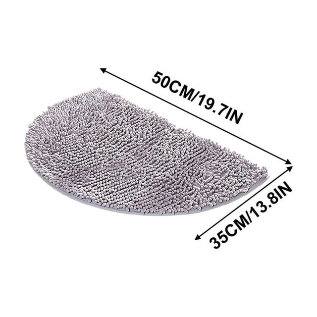 Bathroom Rugs Non Slip Washable Half Round Carpet Water Absorbing Foot Mat 40x60cm Rugs for Bedroom Washable Bedroom Rugs