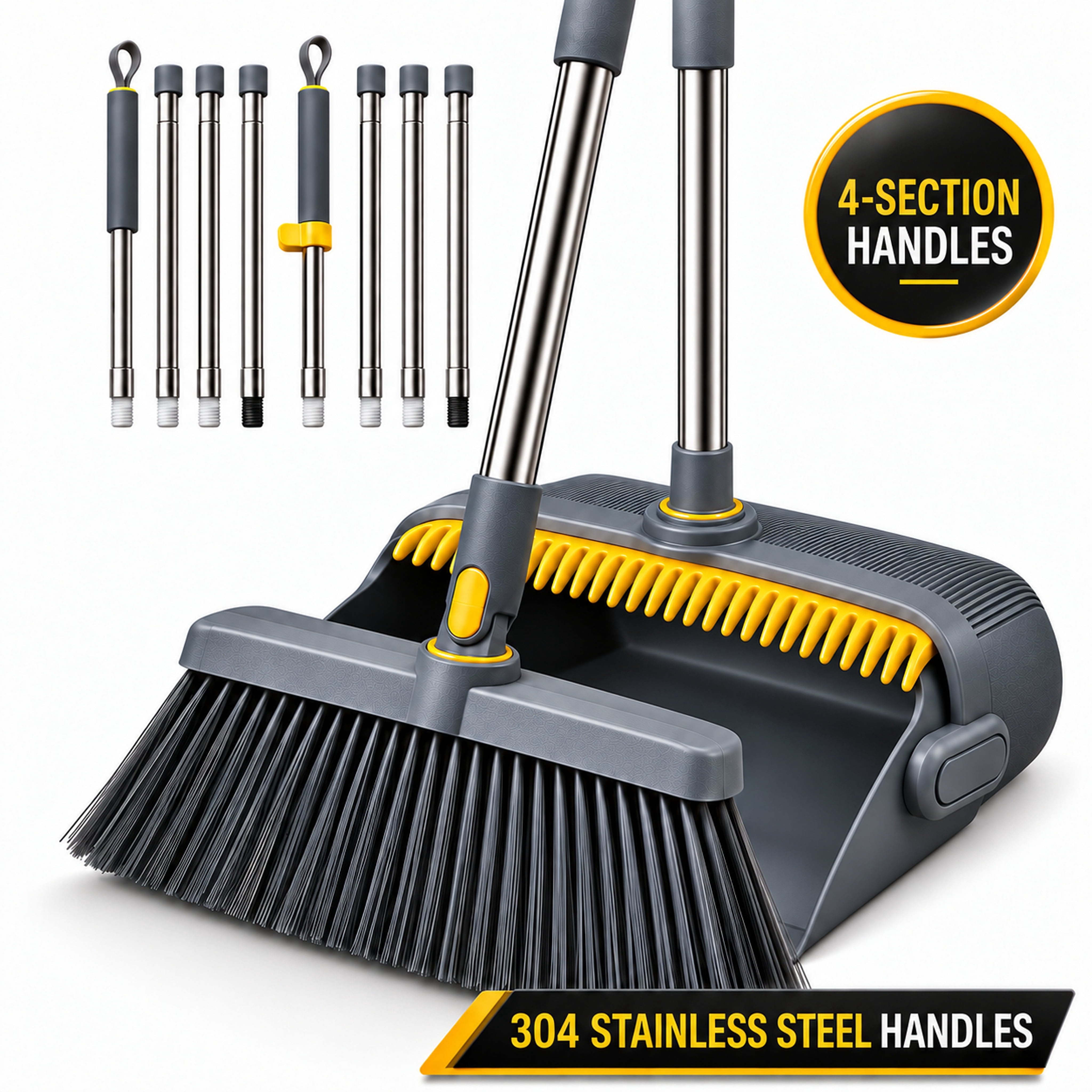 Casabella, Angle Brush and Dustpan, Comfort grip handle - Walmart.com