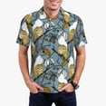 thumbnail image 3 of Balery Squirrel And Leaves Printed Men’s Short Sleeve Polo Shirt, Midweight Men's Shirt,Golf Polo shirts -XX-Large, 3 of 9