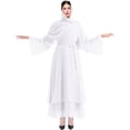 thumbnail image 4 of Abayas Robe Musulmane pour Femmes à Manches Longues Abaya Islamique Aïd Dubaï Caftan Robes Moyen-Orient Robe de Prière Robe en Mousseline, 4 of 7