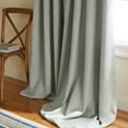 thumbnail image 2 of TOWN & COUNTRY EVERYDAY Lustre Solid Heavyweight Textured Sateen Indoor Curtains, Room Darkening Opacity, Grommet Top, Energy Efficient, 2-Pack Set, 52"x63", Silver, 2 of 10