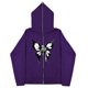 thumbnail image 4 of Sudaderas informales con mariposas Y2k oscuras europeas y americanas para hombres y mujeres, sudaderas con capucha góticas para parejas, sudadera con cremallera de gran tamaño Harajuku, 4 of 5