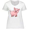 thumbnail image 3 of Inktastic Cute Pig Women's Plus Size T-Shirt, 3 of 5