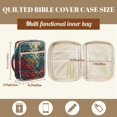 thumbnail image 7 of ZUXONGSY Leopard Forest Print Quilted Bible Case for Women Portable Bible Protector Lightweight Handbag with Pen Slots Journal Case for Daily Use, 7 of 7