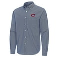 thumbnail image 2 of Men's Antigua Navy Montreal Canadiens Porter Woven Tri-Blend Long Sleeve Button-Down Shirt, 2 of 3