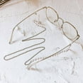 thumbnail image 4 of CCOCC 2 Pcs Glasses Strap,Elegant Pearl Textured and Metal Construction Glasses Chain,Non-Slip and Lightweight Eyeglass Chains for Women,Silver, 4 of 4