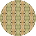 thumbnail image 1 of Ahgly Company Machine Washable Indoor Square Transitional Dark Golden Rod Brown Area Rugs, 3' Square, 1 of 7