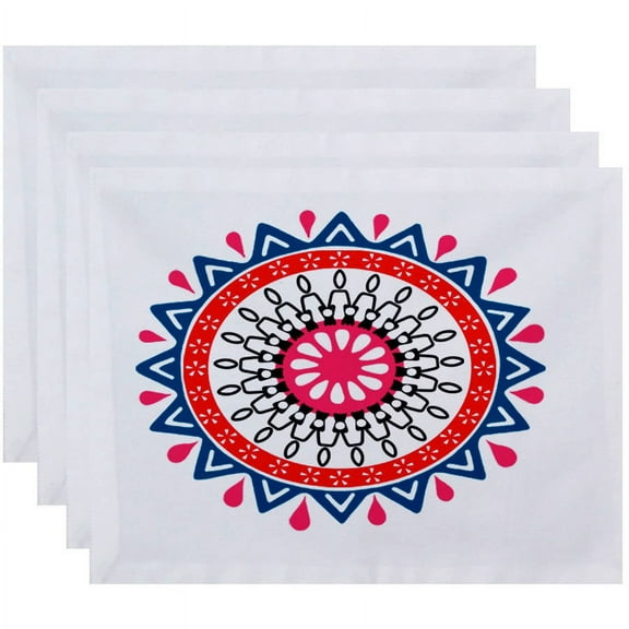 Simply Daisy 18" x 14" Mod Geometric Print Placemat