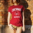 thumbnail image 5 of Cincinnati Classic Baseball Arch Basic Cotton T-Shirt - Medium - Red, 5 of 6