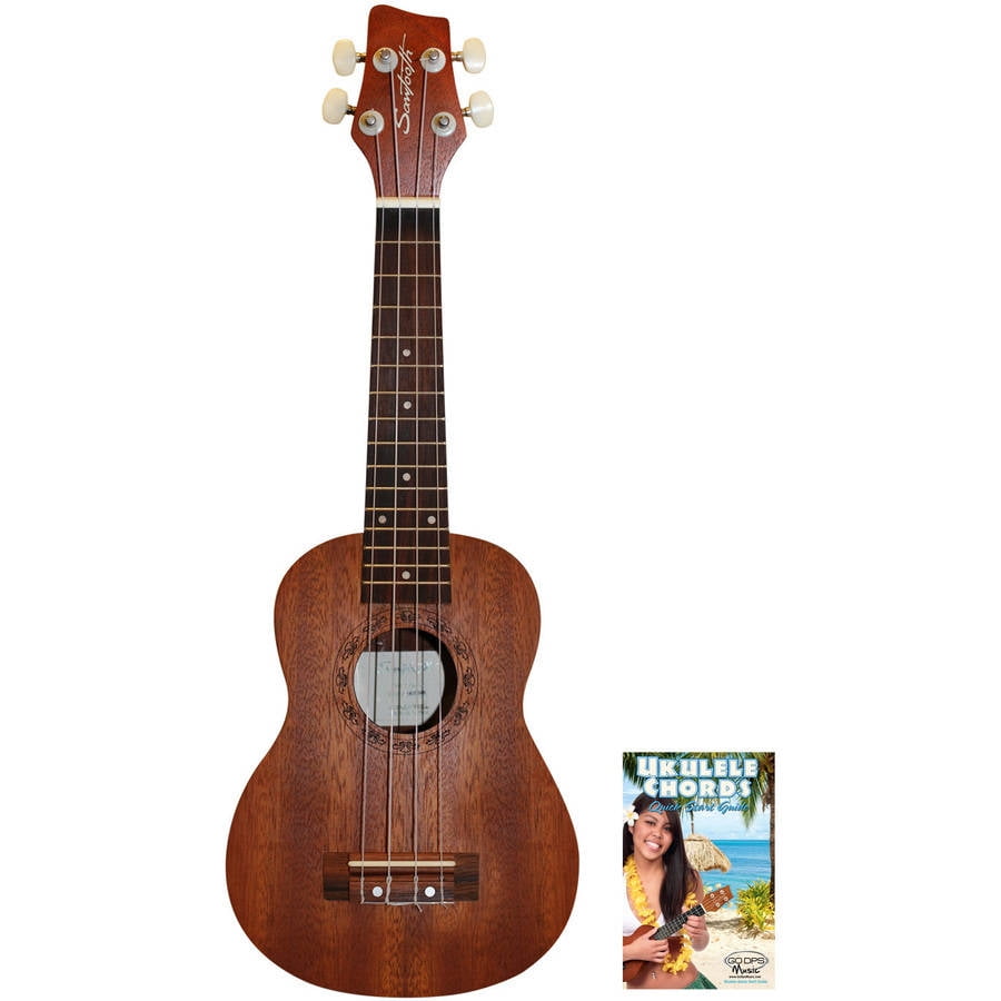 Sawtooth STUKEMSKIT1 Mahogany Soprano Ukulele with Quick Start
