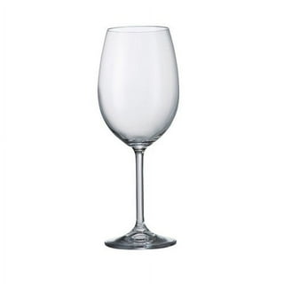 Bohemia Crystal Wine Glasses 24% Lead crystal 8 Oz - Set of 6 *
