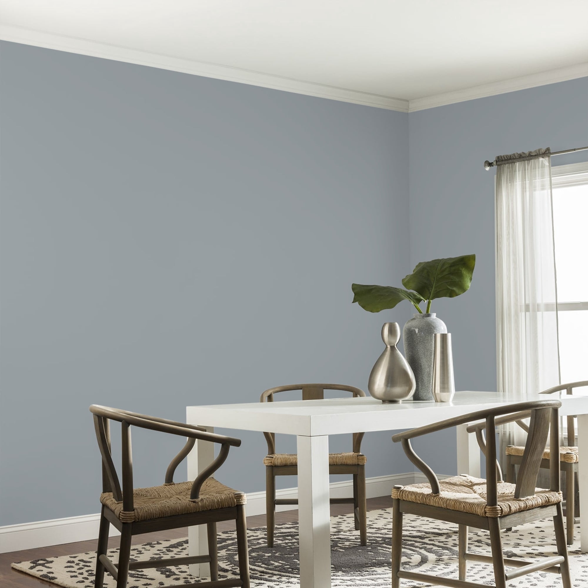 Glidden One Coat UFO / Gray Eggshell Interior Paint with Primer, 1 Gallon