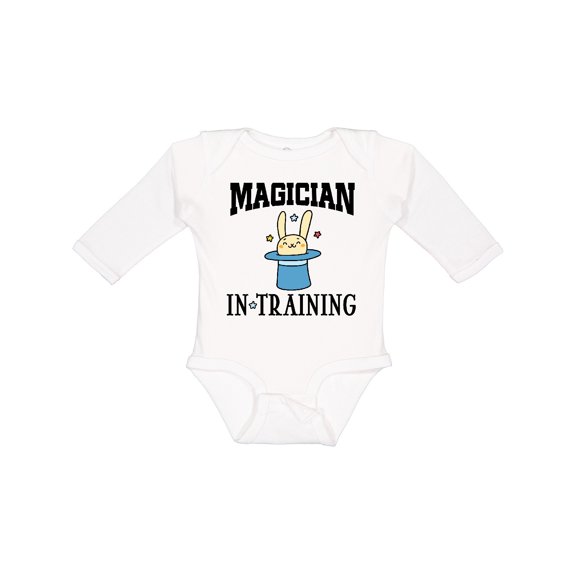 Inktastic Future Magician in Training Boys Long Sleeve Baby Bodysuit