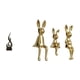 thumbnail image 1 of Escultura de resina de la familia de conejitos de fuego. Arte moderno. Figura de fuego. Adorno de escritorio para sala de estar, mueble, 1 of 8