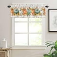 thumbnail image 3 of Fall Curtain Valance for Windows Rod Pocket Thanksgiving Autumn Pumpkin Maple Leaves Window Treatments 1 Panel Short Curtains for Kitchen Windows Bathroom Bedroom,54 x 18 Inch, 3 of 6