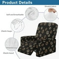 thumbnail image 5 of HELLHERO Dog Paw Print Recliner Slip Covers for Lazyboy Recliners 4 Piece Recliner Cover Non Slip 1 Cushion Reclining Sofa Cover, 5 of 8