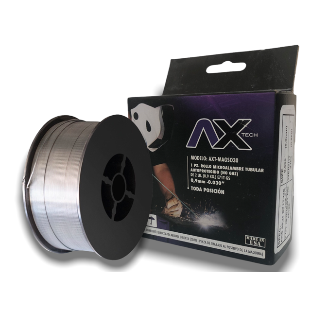 Soldadura Microalambre AXTECH 0.9mm - .030 1kg Sin Gas AXTECH AXT-MAGSO30