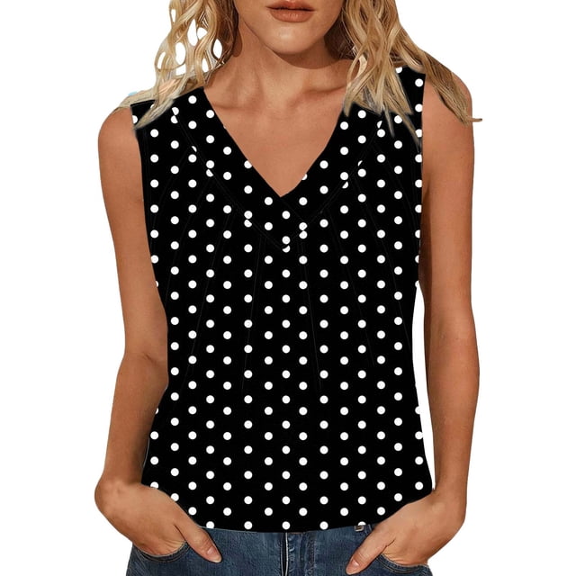 Mujeres sin mangas Tops verano no posicionado impresión rayas cuello en V blusa casual Mujeres cuello en V Tops de verano