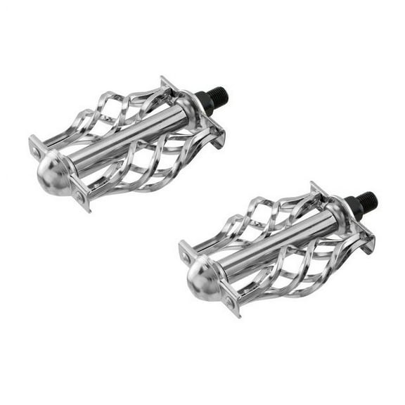 Lowrider Classic Bicycle Bike Cage 1/2" Pedals Chrome