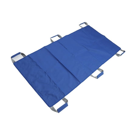 Suodoka Patient Lift Transfer Sheet Soft Hospital Bed Positioning Pad with Handles for Elderly Disabled Long Stretcher 59.1 inches / 150 cm