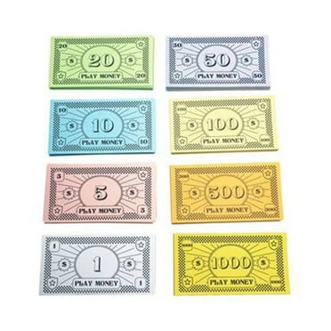 Play Money – 520Pcs Fake Money for Board Games – 65 of Each Bill in 8 Denominations – $1, 5, 10, 20, 50, 100, 500, & $1000