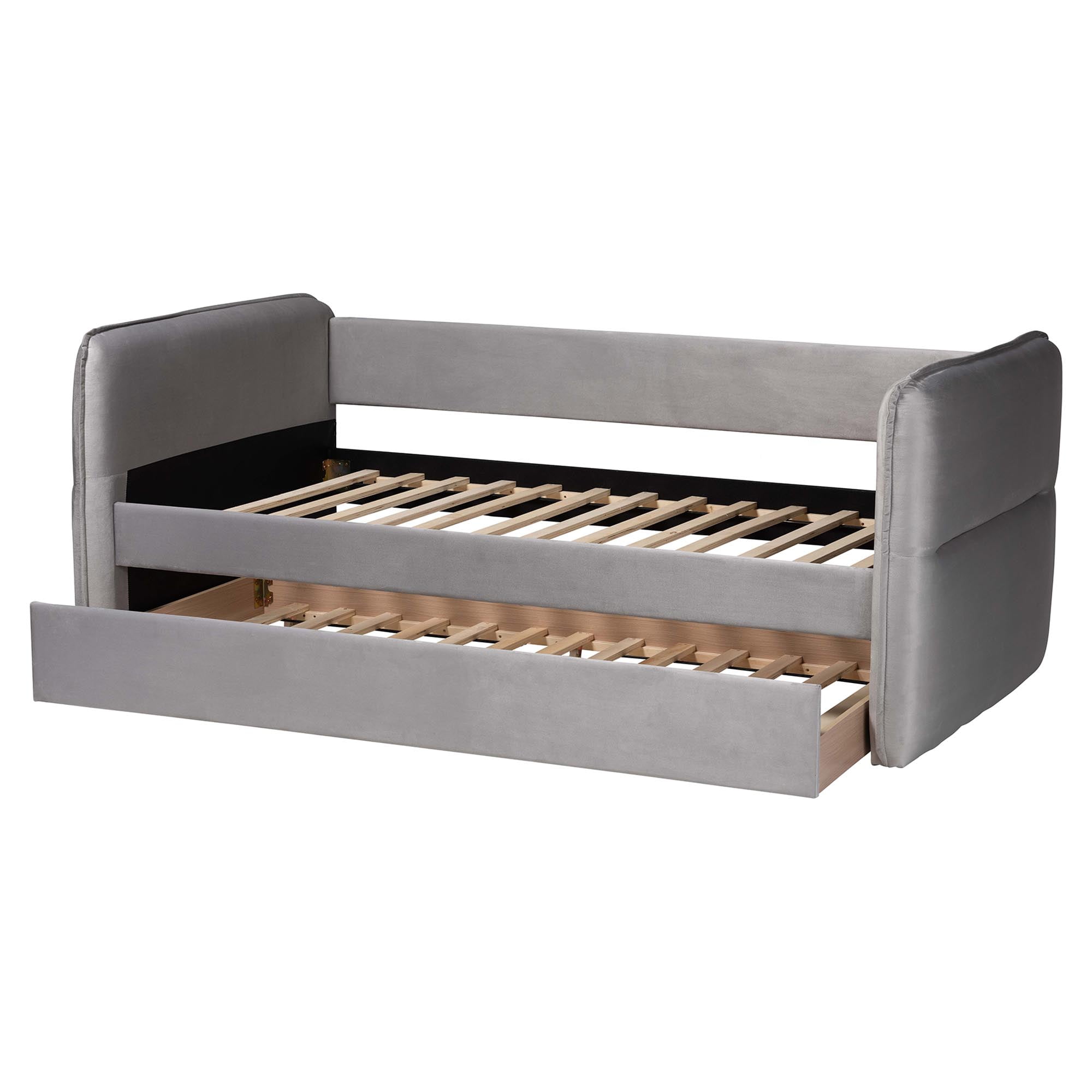 Baxton Studio Finch Modern Daybed, Full/Twin, Light Grey