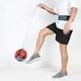 thumbnail image 2 of Kids Football Trainer Belt Soccer Kick Throw Practice Training Aid (Blue), 2 of 9