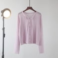 thumbnail image 6 of Hilenly Womens Cardigan Long Sleeve Casual Soft Cardigans Lightweight Button Down Knit Sweaters, 6 of 6