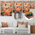 thumbnail image 4 of Designart "Orange Kids mexican children art III In Pink and Green"Children's Metal Wall Art Pink children s art Office Room Wall Art, 4 of 6
