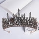 thumbnail image 4 of Tiaras de novia vintage, coronas de mujer, tiaras de cristal, diademas gris, 4 of 7