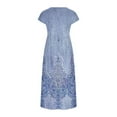 thumbnail image 5 of PENGXIANG Robes pour les Femmes Été Décontracté Robe de Soleil Sans Manches Plage Longue Baggy Kaftan Robe Maxi avec Poches, 5 of 5