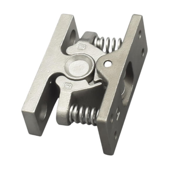 CoudarTitie Double Roller Catch Stop Latch Door Holder Release Clamp Spring Loaded Door Lock