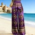 thumbnail image 5 of TaTaai Women Satin Stretchy Printed One Piece Jumpsuit Elastic Waistband With Functional Side Pockets Soft Comfortable Elegant Fashion Outfit For Spring Summer Wear Gift, 5 of 5