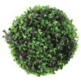 thumbnail image 2 of Solar LED Rattan Ball Lights Hanging Simulation Plastic Green Leaves Ball Decorative Lights Home Decor, 2 of 8