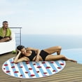 thumbnail image 4 of Xihbxyly dia del primer ministro Toalla de juego circular de frutas tropicales, toallas de microfibra extragrandes, suaves absorbentes, aislado rápido, toalla de piscina para niños y adultos, 4 of 4