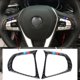 thumbnail image 2 of Carbon Fiber Steering Wheel Button Sticker Trim Cover Car Styling For Bmw 5 Series G30 X3 540li Car Interior Accessories, 2 of 5