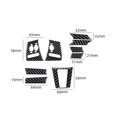thumbnail image 3 of Real Bright Soft Car Interior Carbon Fiber Sticker Decoration9Pcs For Jaguar XF 2009-2011 Carbon Fiber Interior Steeing Wheel Kit CoverAuto Car Protection Interior Accessories, 3 of 8