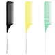 thumbnail image 1 of Peine de tejido Resaltando Dolor de colorante Pin de acero inoxidable Pin Combs Styling DIY Herramientas Accesorios Regalos Principiante negro amarillo verde 3 paquetes Guardurnaity CE011621-07, 1 of 7