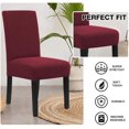 thumbnail image 3 of CHAO Fundas para sillas de comedor, fundas elásticas para sillas de comedor, cojines para sillas de comedor, fundas para sillas extraíbles y lavables, juego de 2, vino salvia*2, 3 of 5