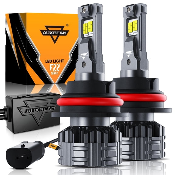 Auxbeam 9007 LED Headlight Bulbs, High Brightness Headlight Bulbs, 110W 24000LM F22 Series 6500K Cool White | 2 Bulbs