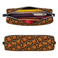 thumbnail image 2 of Cauagu Quirky Corn Pumpkin Print Leather Pencil Pen Case - Stationery Bag Portable Stationery Bag Big Capacity Pencil Pouch Cosmetic Organizer Bag for Men & Women, 2 of 7