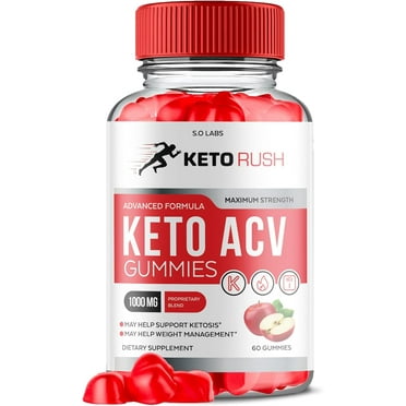 (1 Pack) Keto Rush Keto ACV Gummies - Apple Cider Vinegar Supplement for Weight Loss - Energy & Focus Boosting Dietary Supplements for Weight Management & Metabolism - Fat Burn - 60 Gummies