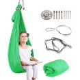 thumbnail image 1 of Columpio sensorial para niños con necesidades especiales (hardware incluido), columpio sensorial de interior amigable para niños o al aire libre – Hamaca de columpio de terapia de compresión, 1 of 4